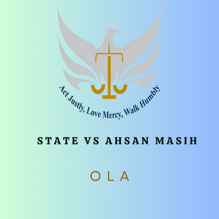 State vs. Ahsan Masih