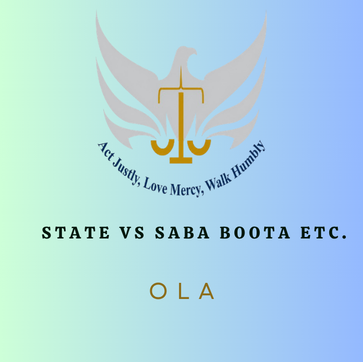 State VS Saba Boota etc